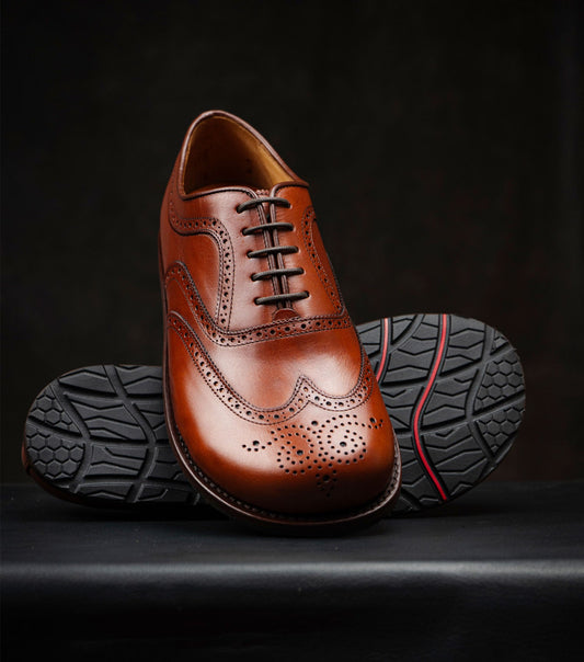 Goodyear Welted Barefoot Brogues by Gaucho Ninja Barefoot Wear Shoes dress shoes with wide toe box