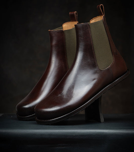 Goodyear Welted Barefoot Chelsea Boots by Gaucho Ninja Barefoot Wear Shoes dress shoes with wide toe box