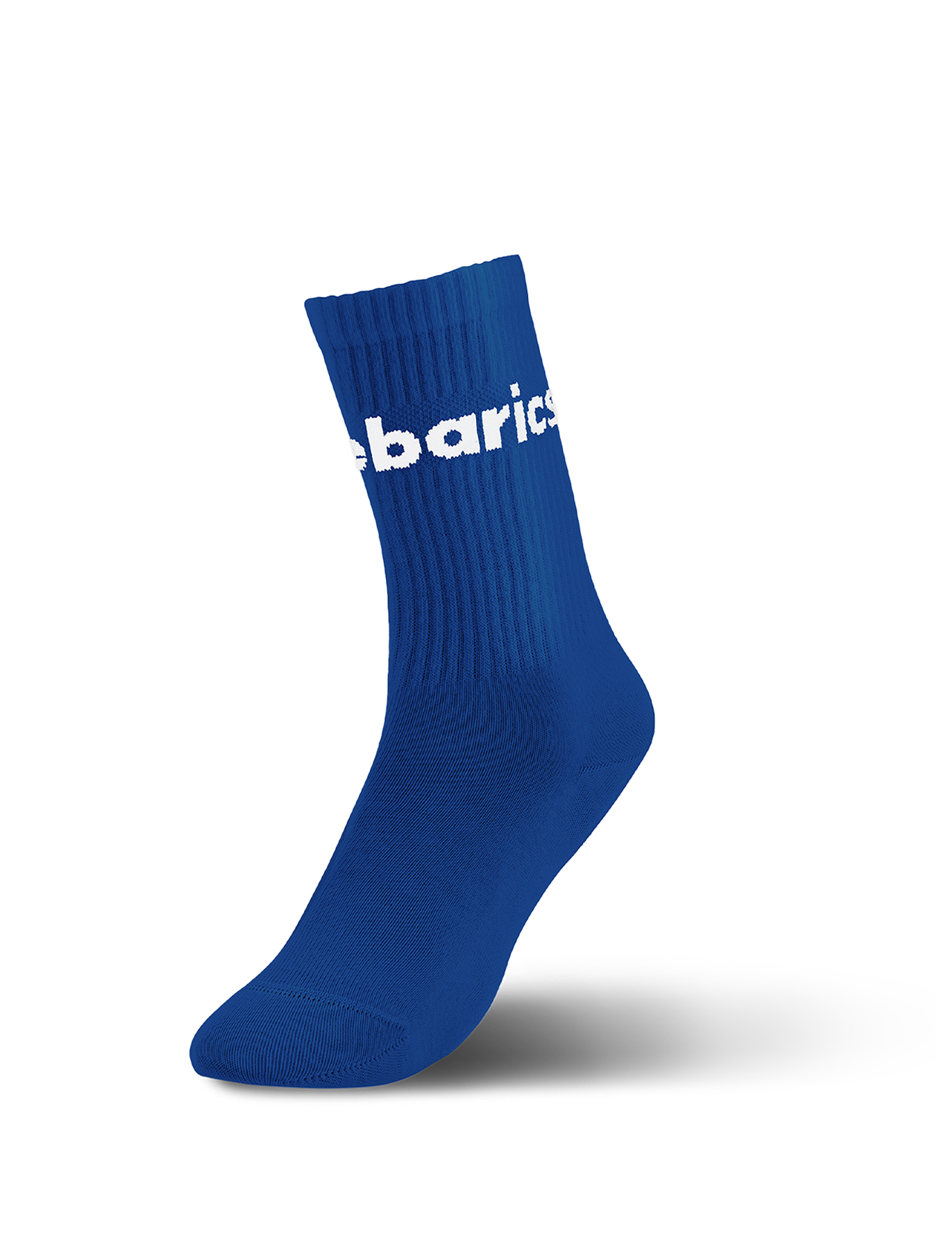 Barebarics - Barefoot Socks - Crew - Cobalt Blue - Big logo
