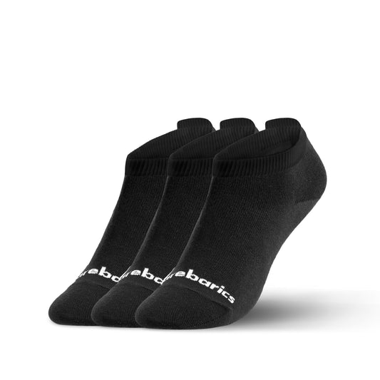 Barebarics - Barfußsocken - Low-Cut - Schwarz - 3er-Pack