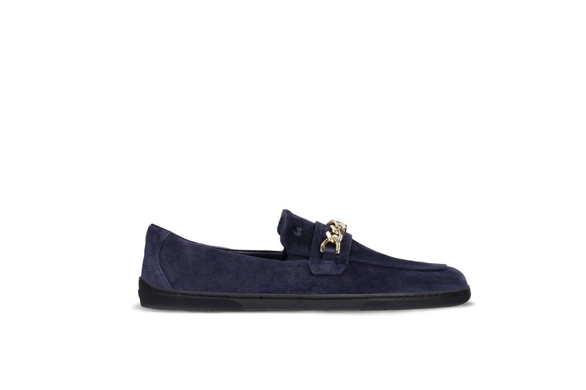 Barefoot Moccasins Be Lenka Prestage - Navy & Gold