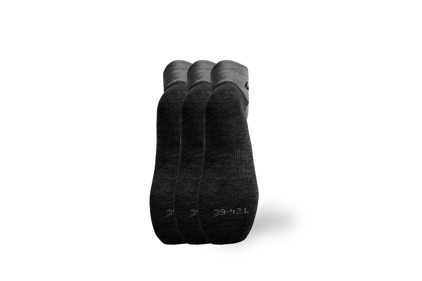 Barfußsocken Be Lenka - Crew - Merinowolle – Grau - 3er Pack