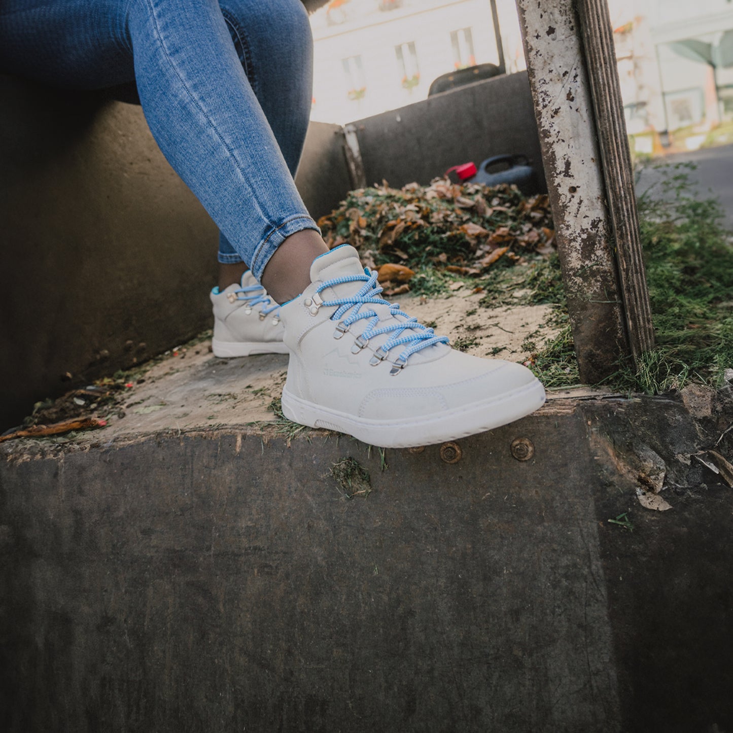 Barfuß-Sneaker Barebarics Element - Kreideweiß