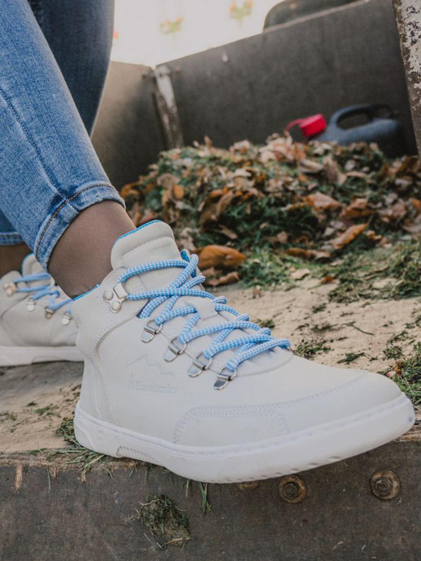 Barfuß-Sneaker Barebarics Element - Kreideweiß