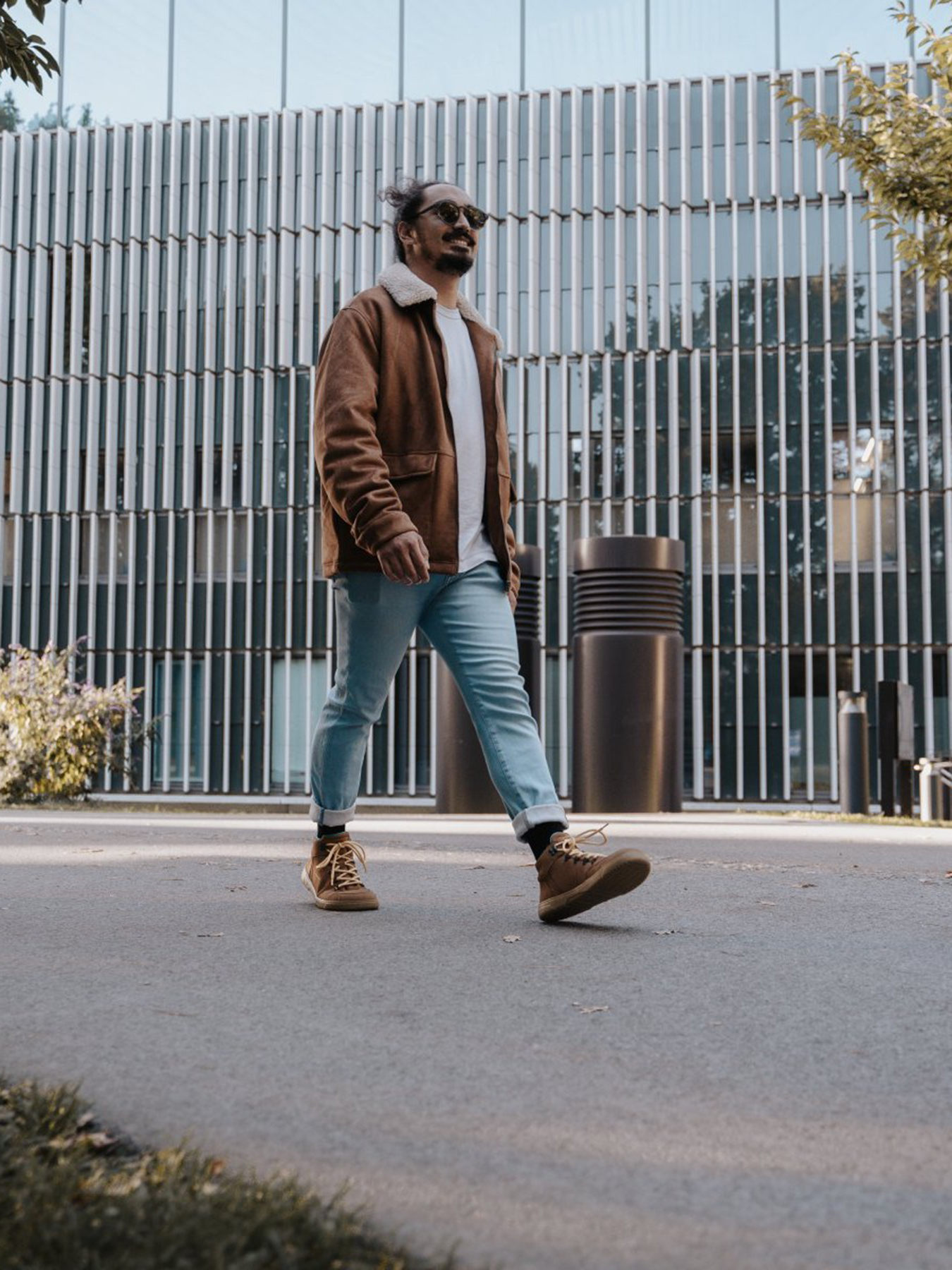 Barfuß-Sneaker Barebarics Element - Walnussbraun