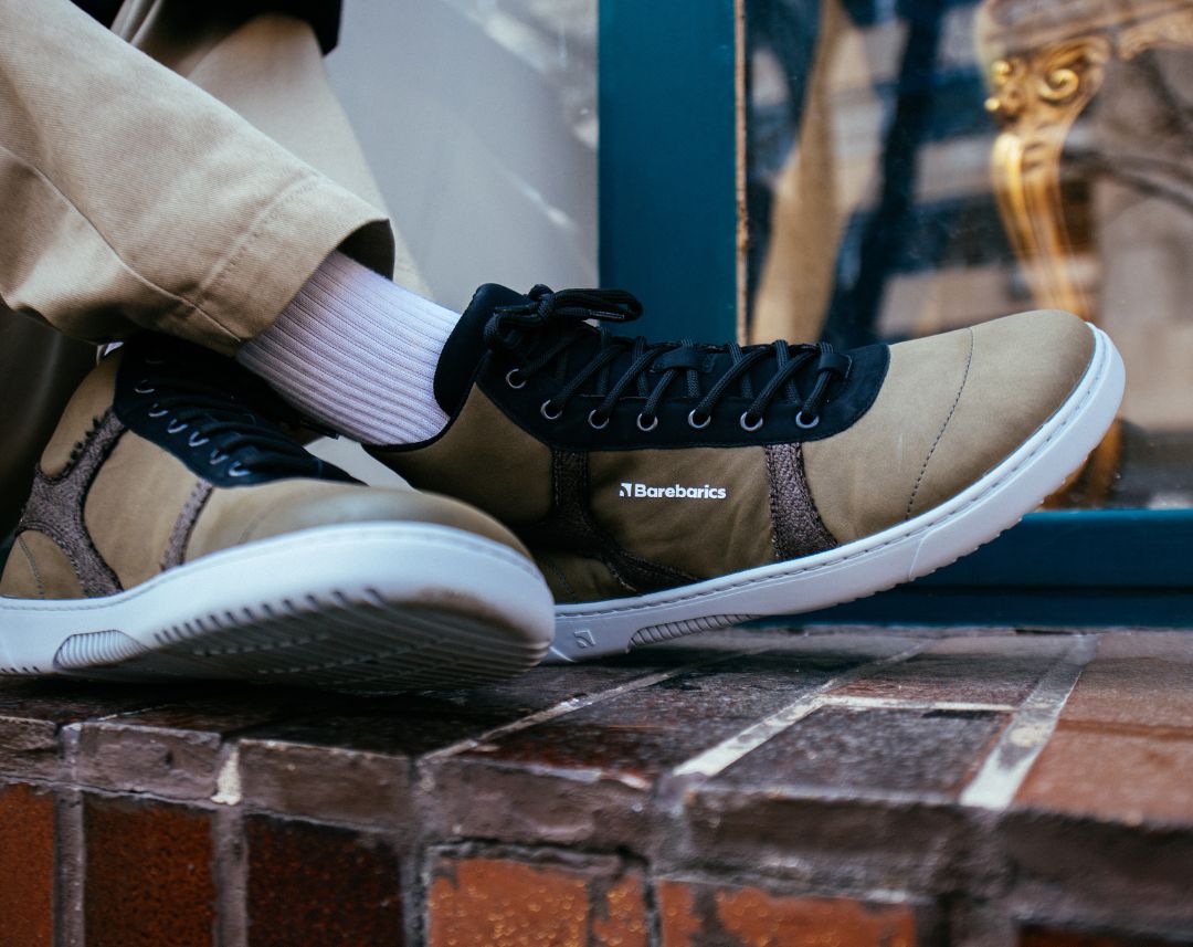 Barfuß-Sneaker Barebarics - Hifly - Dunkelgrün & Grau
