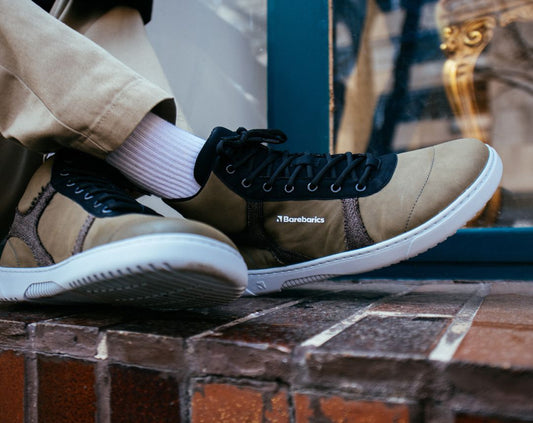 Barfuß-Sneaker Barebarics - Hifly - Dunkelgrün & Grau