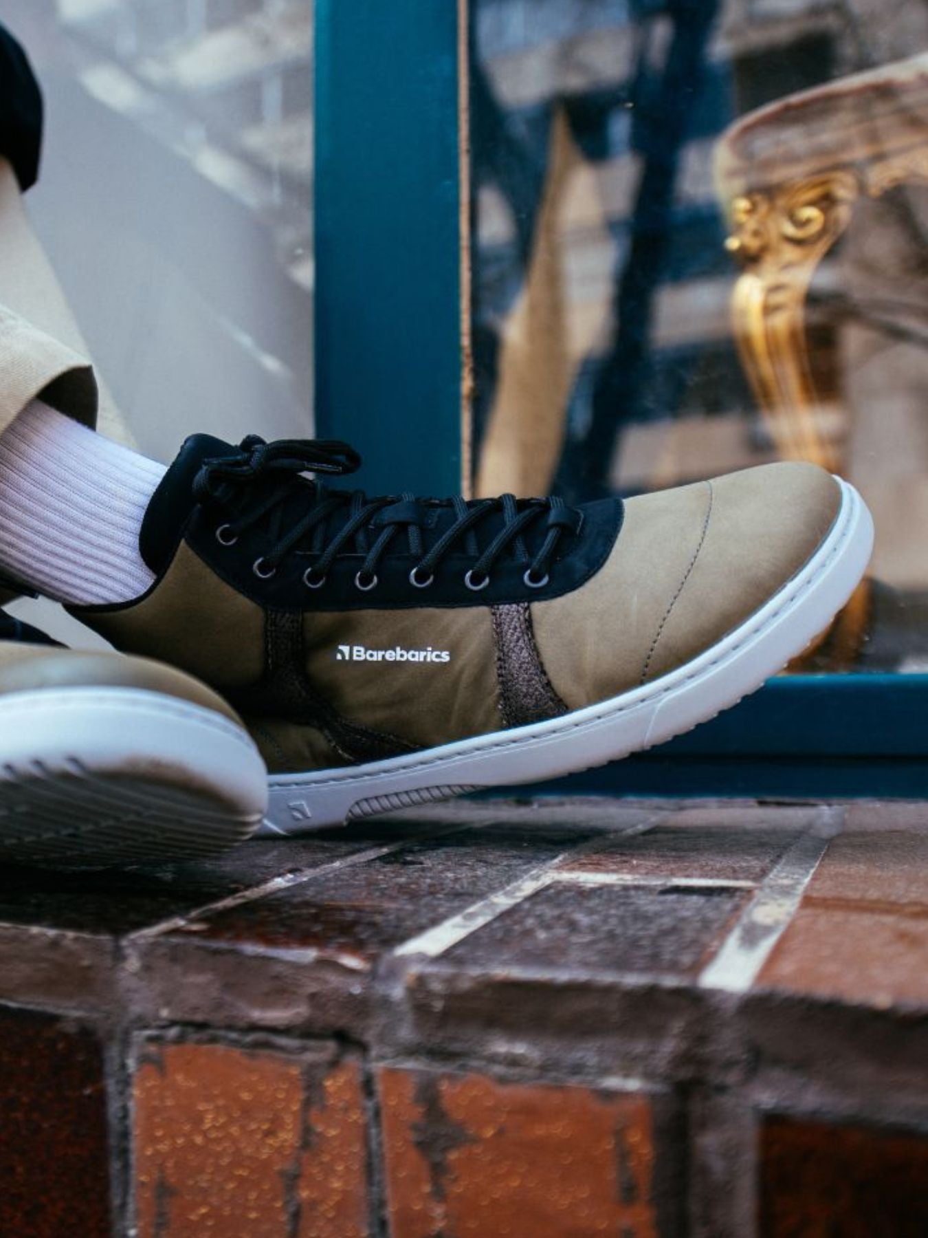 Barfuß-Sneaker Barebarics - Hifly - Dunkelgrün & Grau