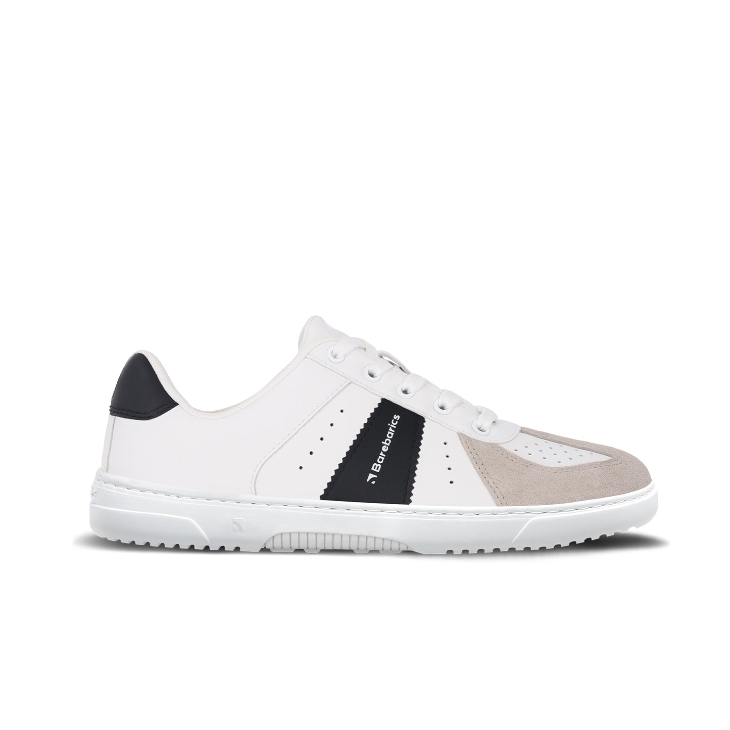 Barfuß-Sneaker Barebarics Icara – Weiß und Beige