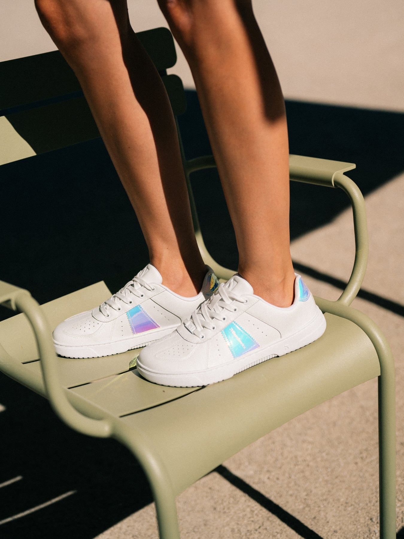 Barfuß-Sneaker Barebarics Icara - Weiß & Pastell schillernd
