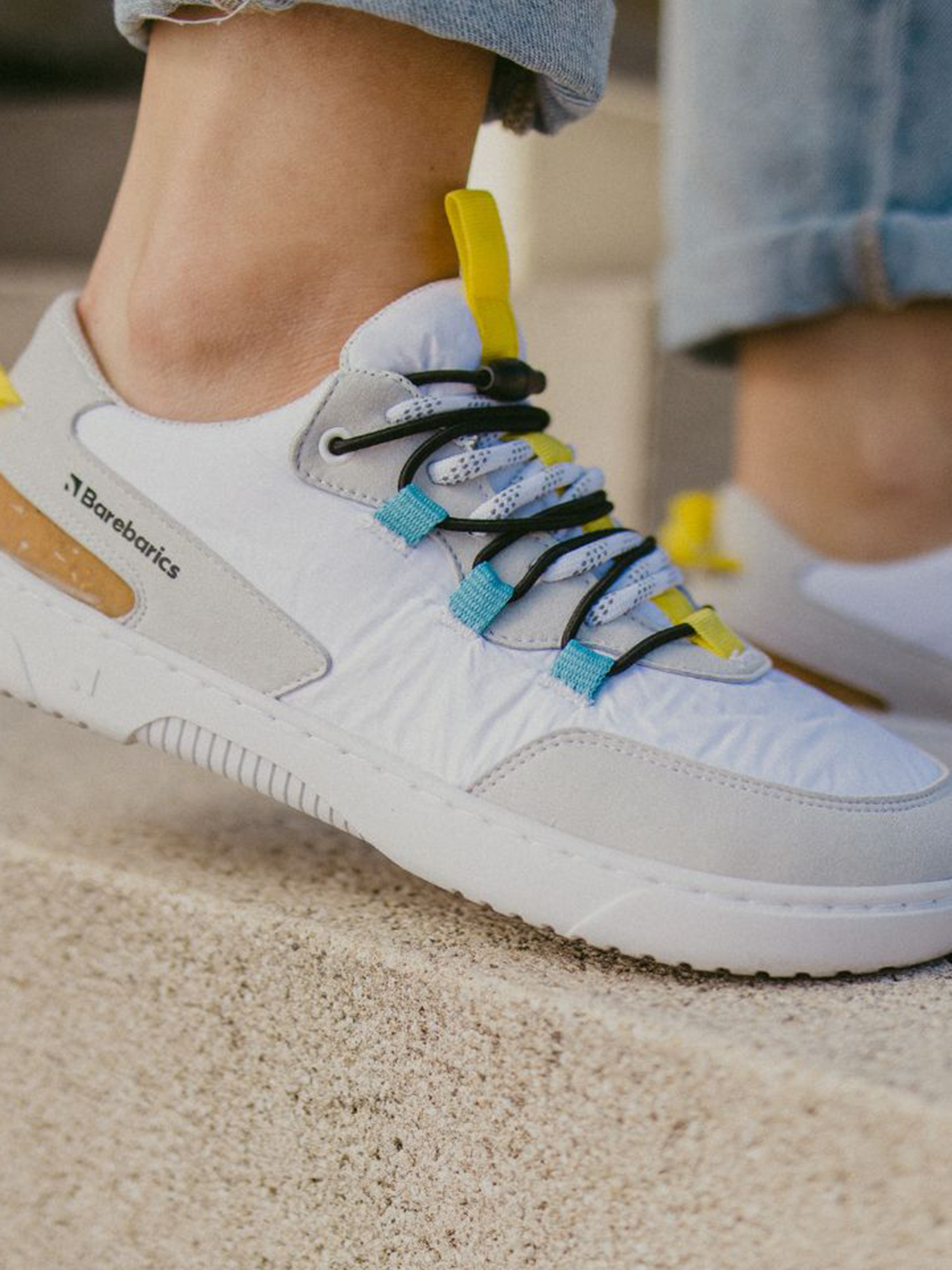 Barfuß-Sneaker Barebarics Revive - Weiß & Grau