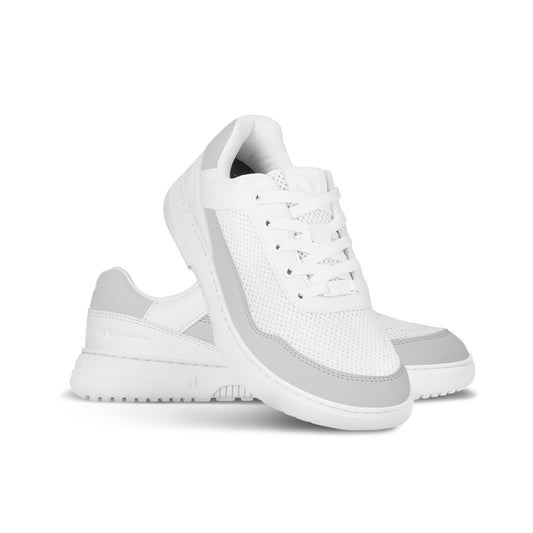 Barfuß-Sneaker Barebarics Vaporo - Weiß & Hellgrau