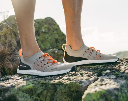 Barfuß-Sneaker Barebarics Voyager - Beige & Weiß