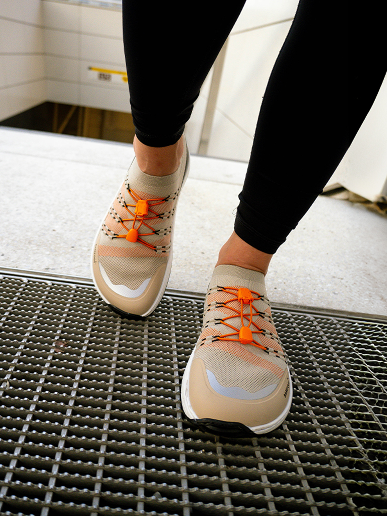 Barfuß-Sneaker Barebarics Voyager - Beige & Weiß