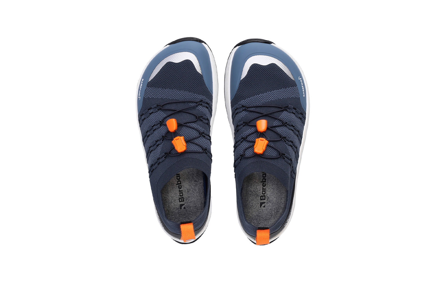 Barfuß-Sneaker Barebarics Voyager - Dunkelblau & Weiß