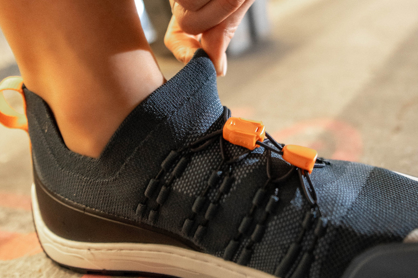 Barfuß-Sneaker Barebarics Voyager - Dunkelblau & Weiß (SALE)