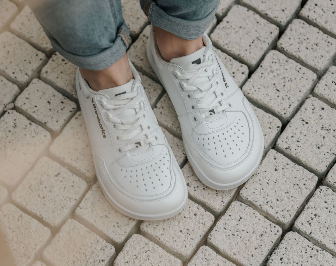 Barfuß-Sneaker Barebarics Wave - All White