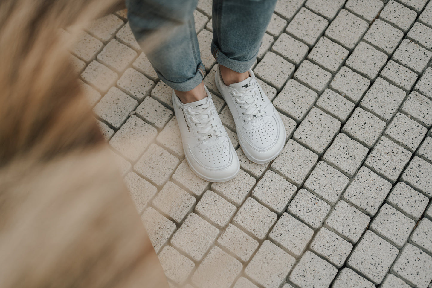 Barfuß-Sneaker Barebarics Wave - All White
