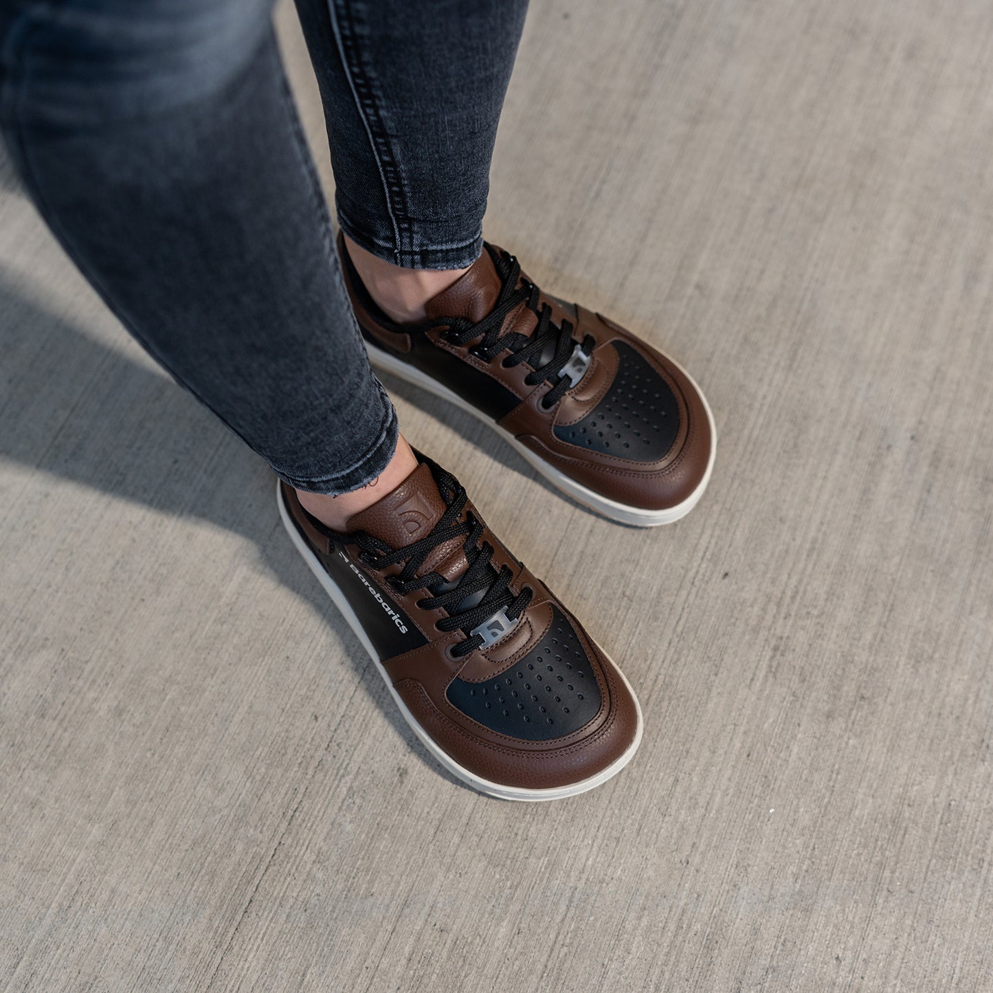 Barfuß-Sneaker Barebarics Wave - Schwarz & Dunkelbraun