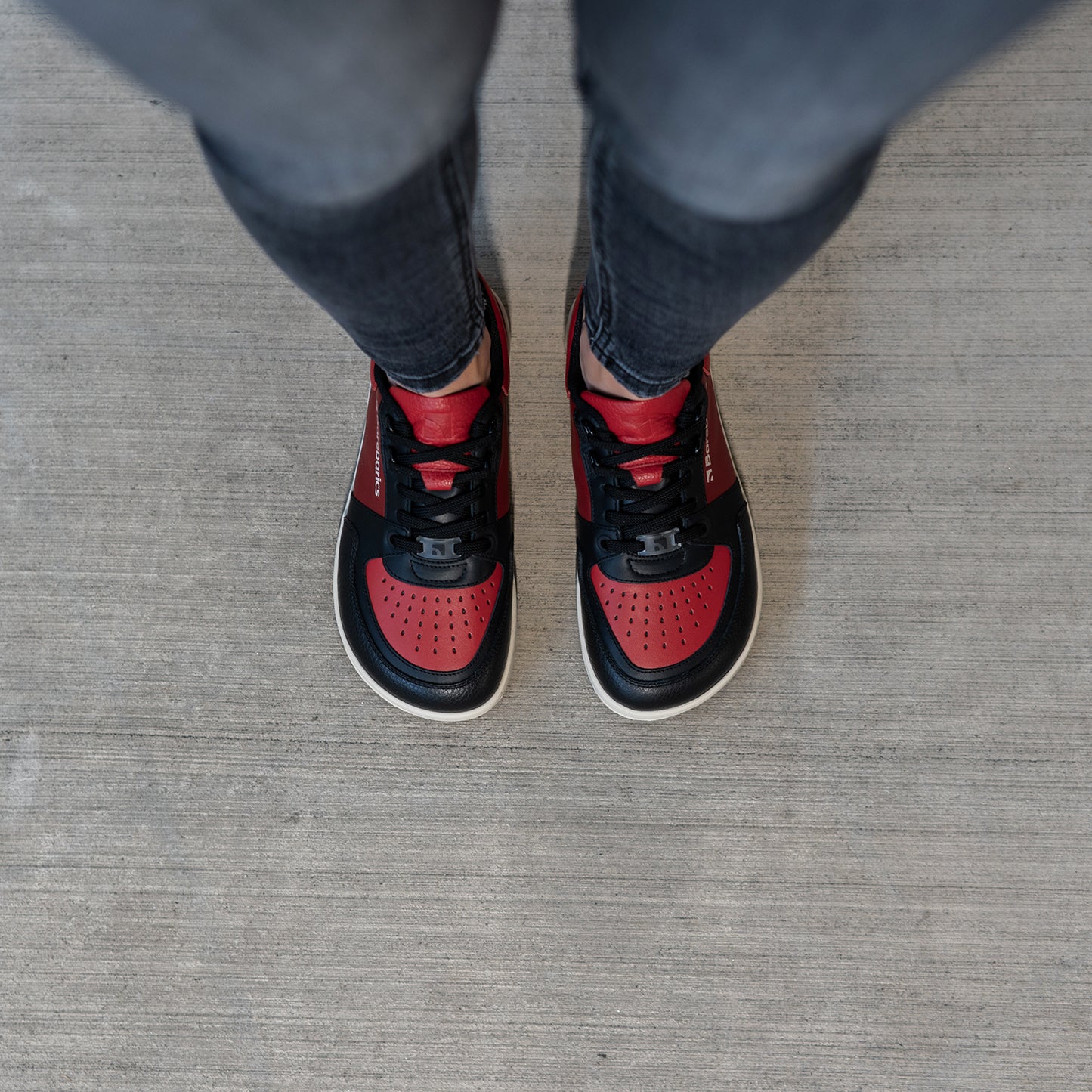 Barfuß-Sneaker Barebarics Wave - Schwarz & Rot