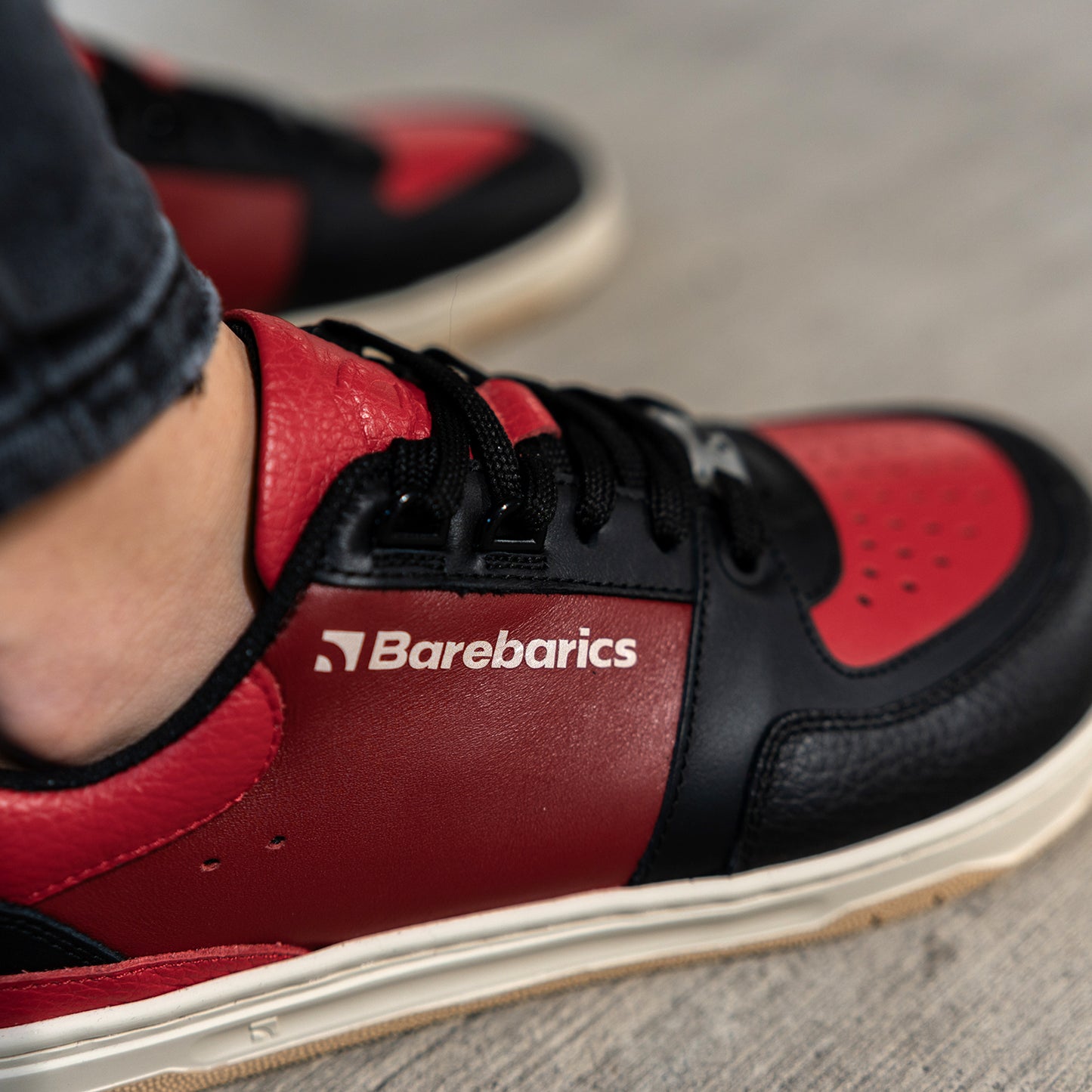 Barfuß-Sneaker Barebarics Wave - Schwarz & Rot
