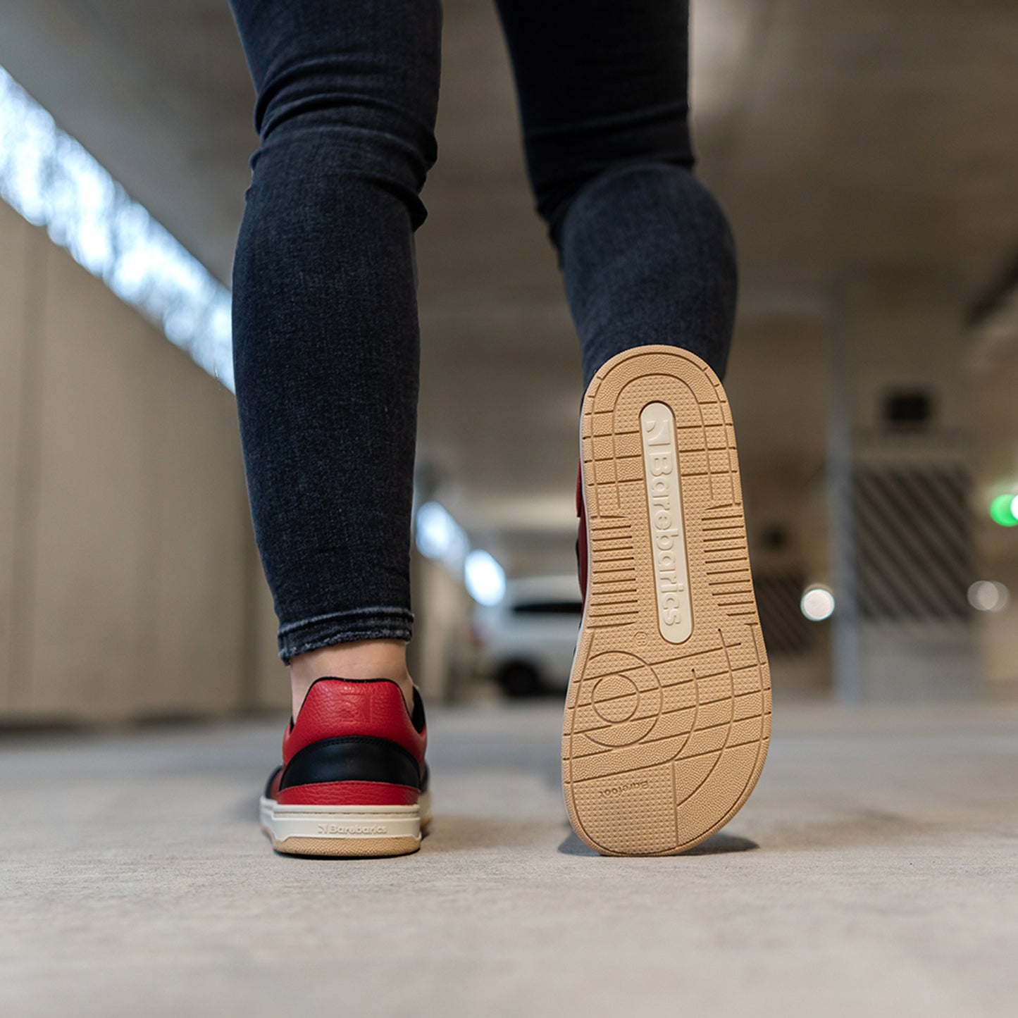 Barfuß-Sneaker Barebarics Wave - Schwarz & Rot