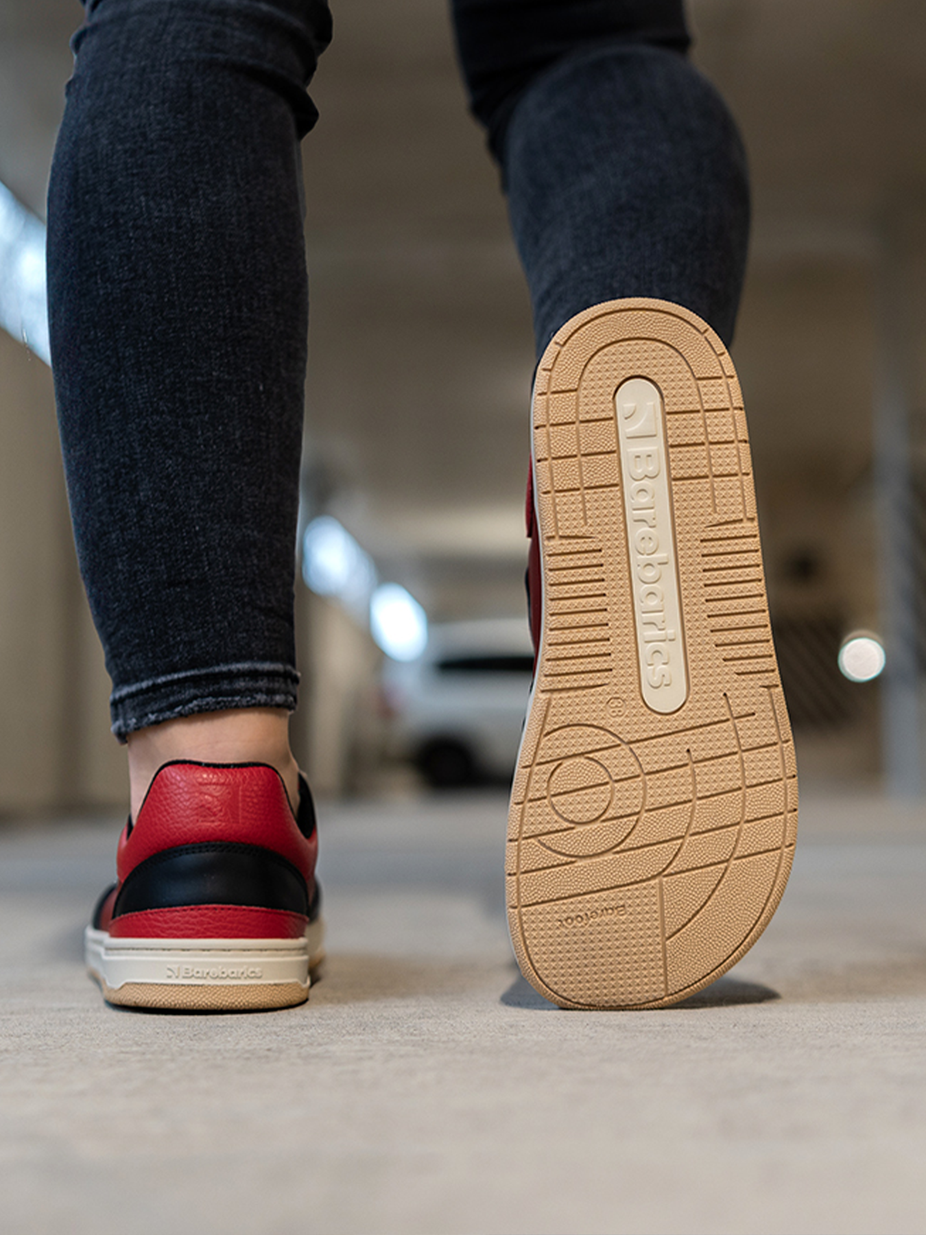 Barfuß-Sneaker Barebarics Wave - Schwarz & Rot