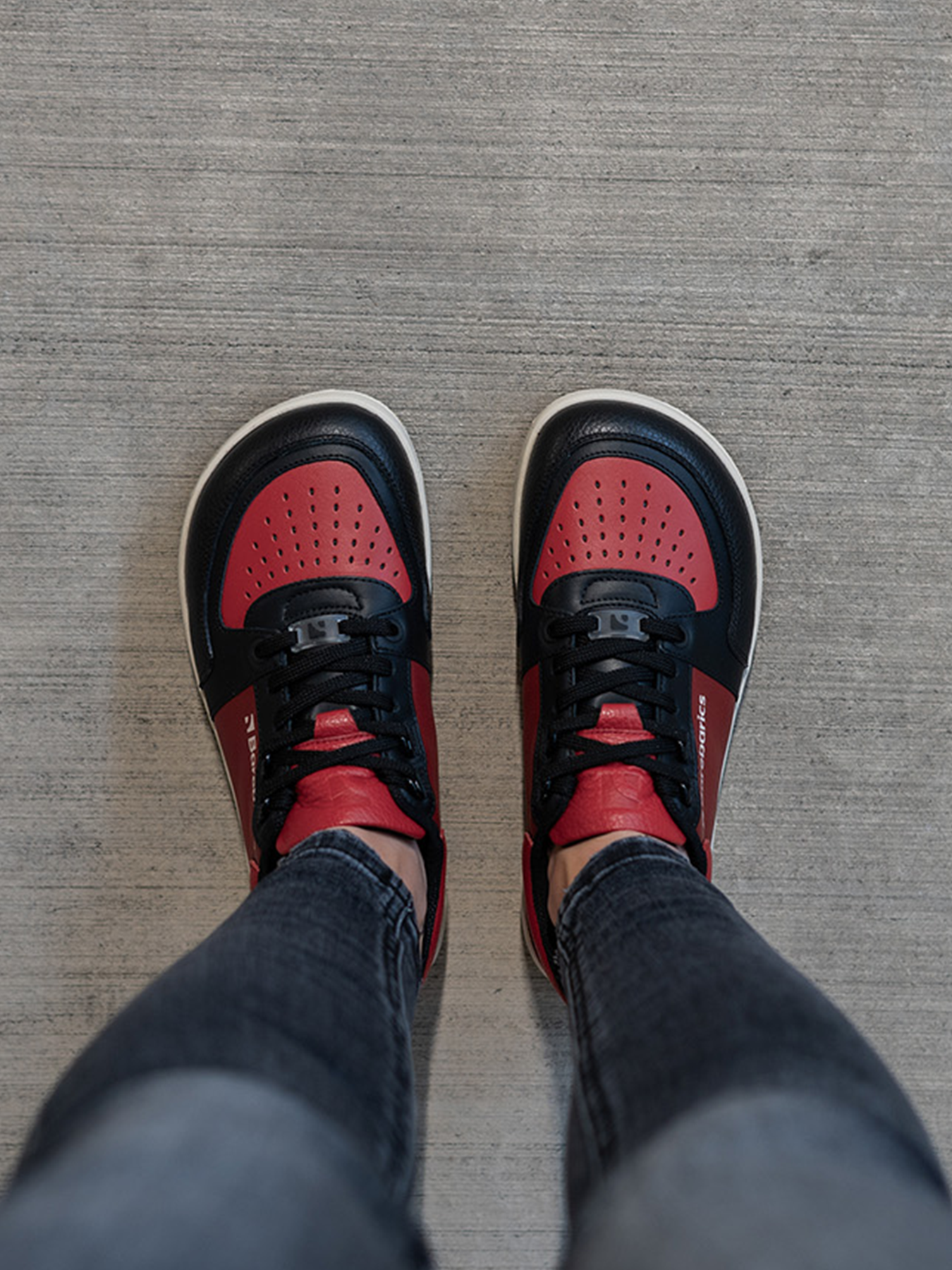 Barfuß-Sneaker Barebarics Wave - Schwarz & Rot