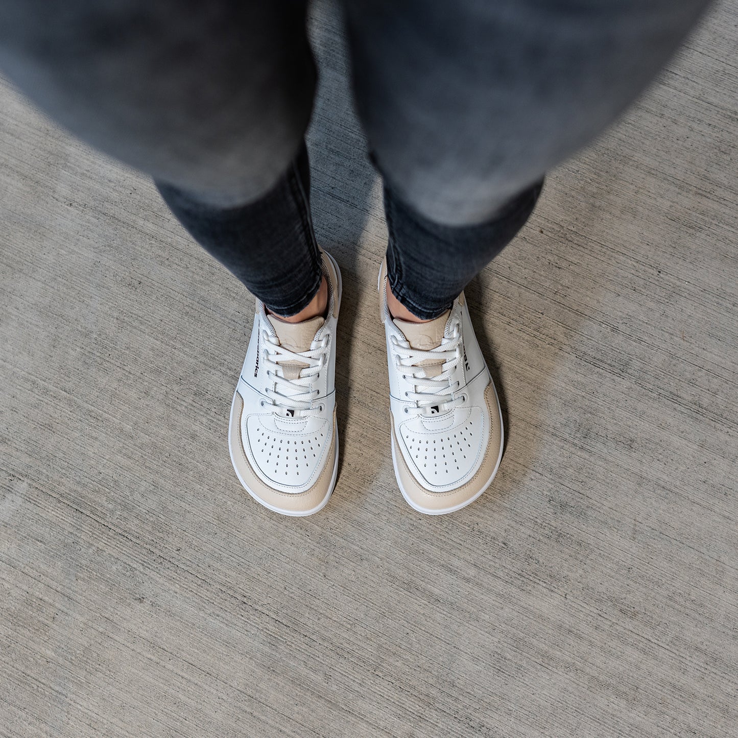 Barfuß-Sneaker Barebarics Wave - Weiß & Beige