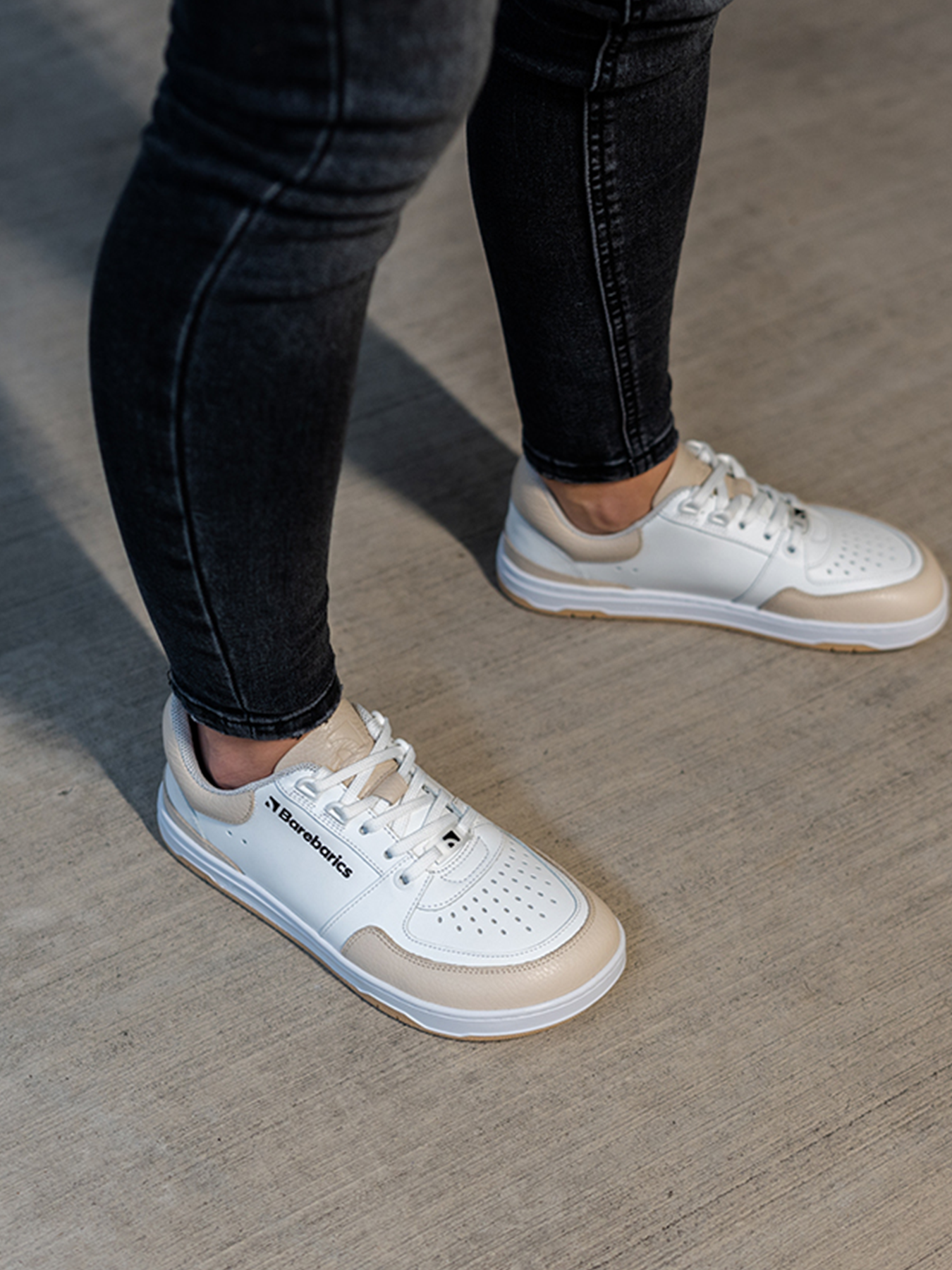 Barfuß-Sneaker Barebarics Wave - Weiß & Beige