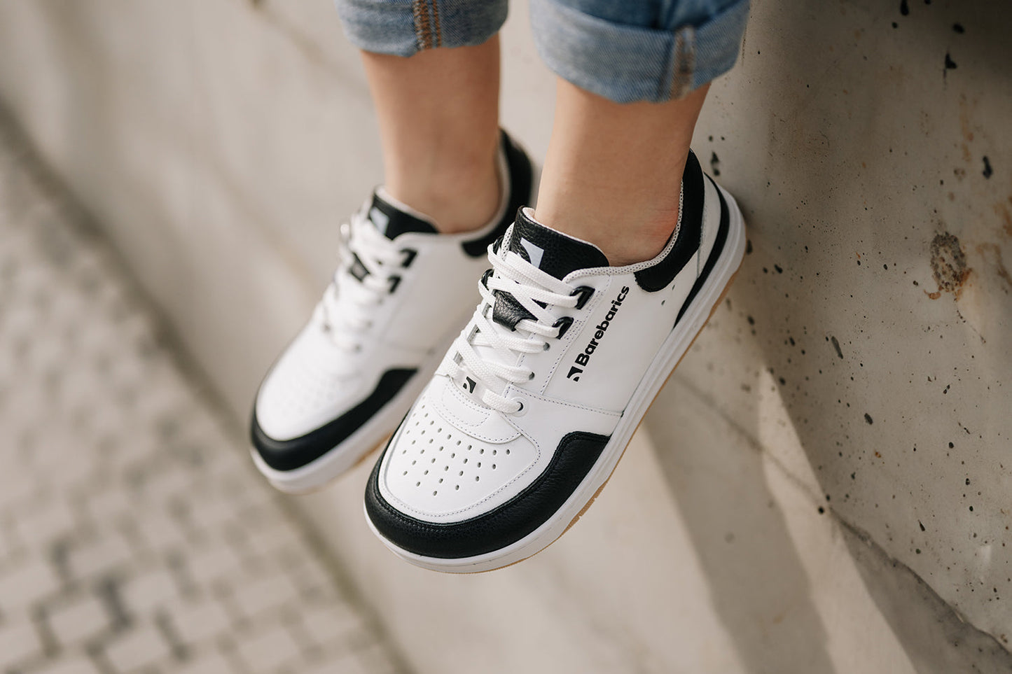 Barfuß-Sneaker Barebarics Wave - Weiß & Schwarz (SALE)