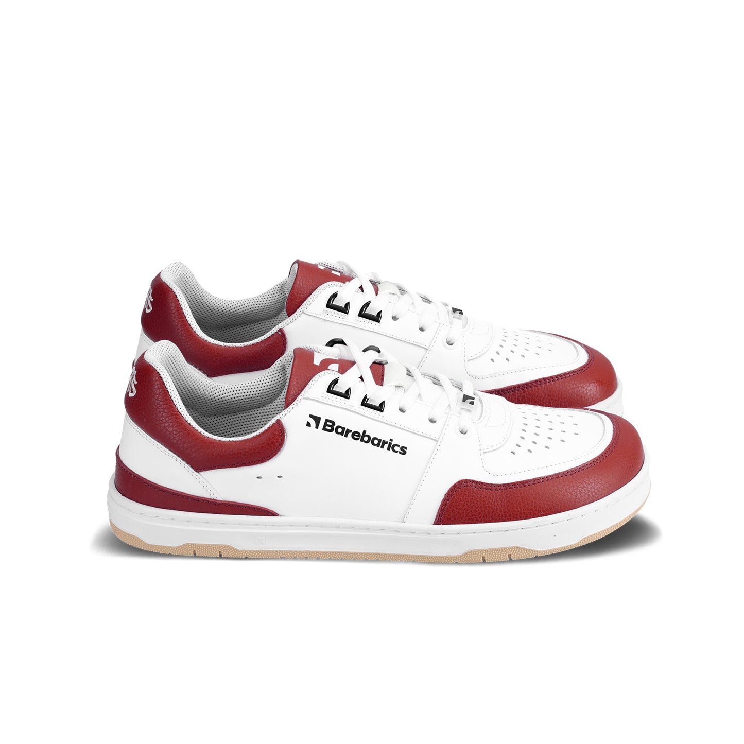 Barfuß-Sneaker Barebarics Wave - Weiß & Purpurrot