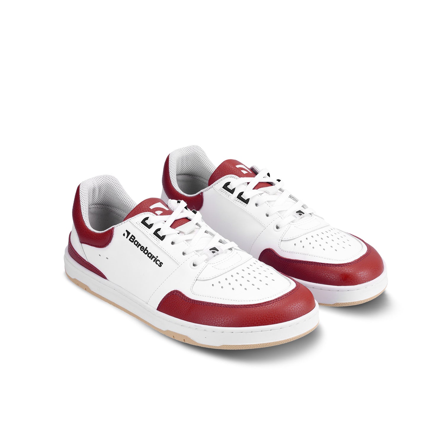 Barfuß-Sneaker Barebarics Wave - Weiß & Purpurrot