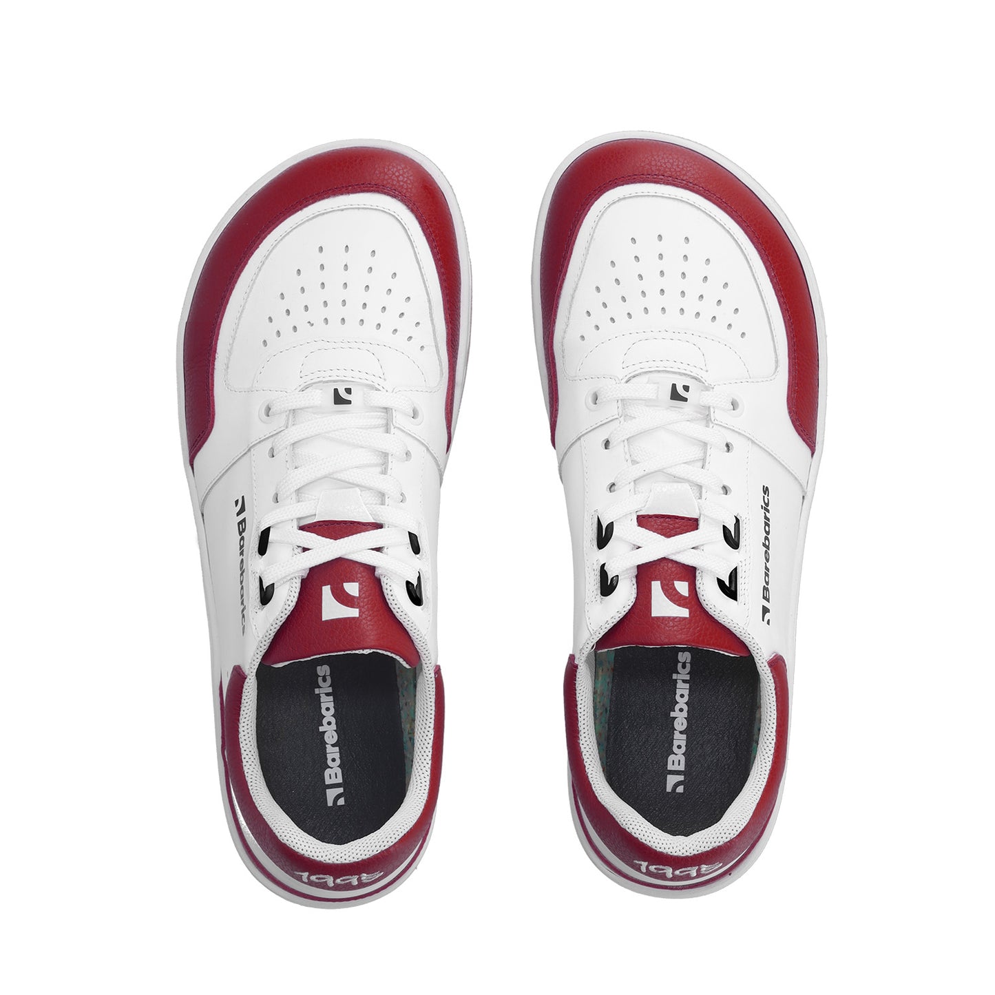 Barfuß-Sneaker Barebarics Wave - Weiß & Purpurrot