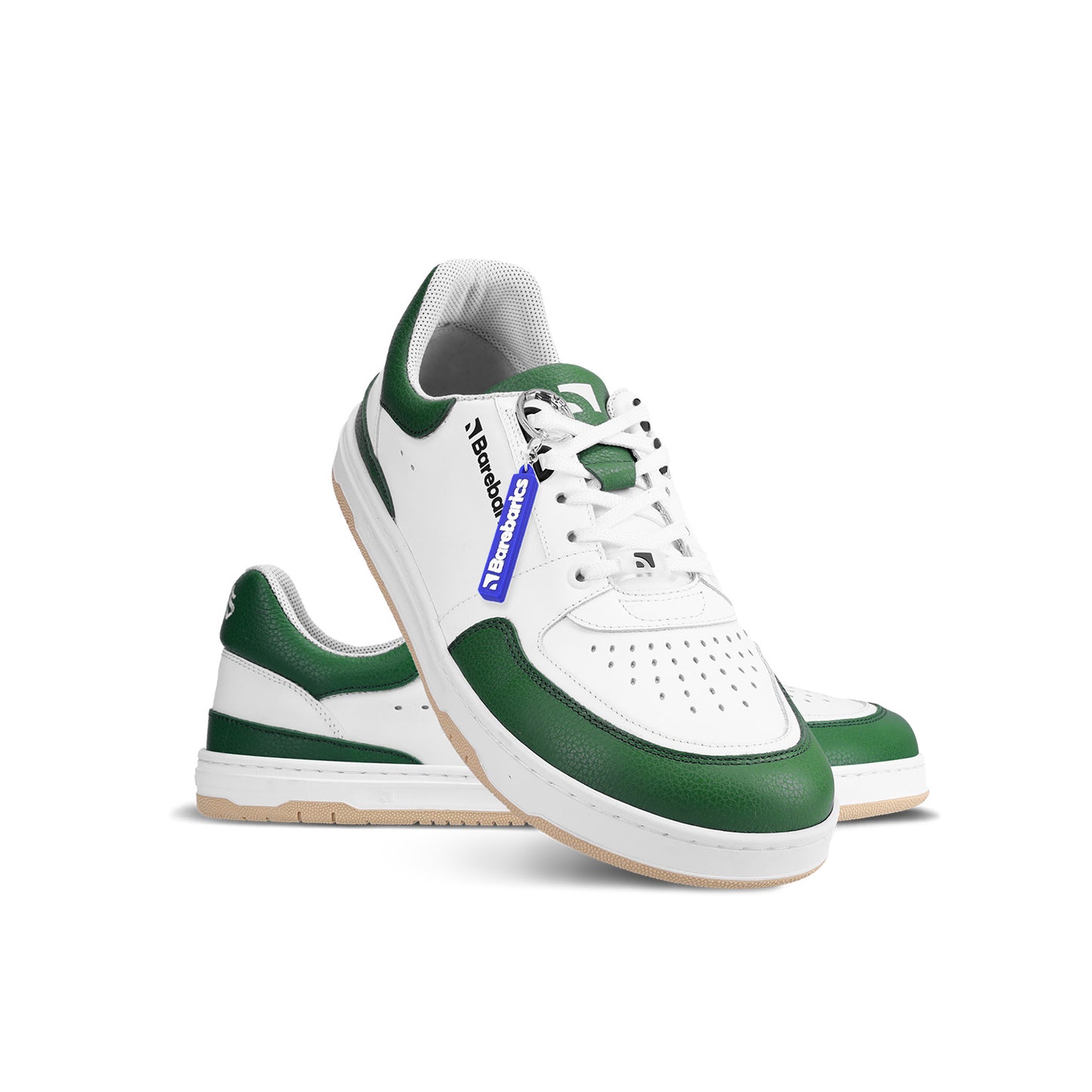 Barfuß-Sneaker Barebarics Wave - Weiß & Dunkelgrün