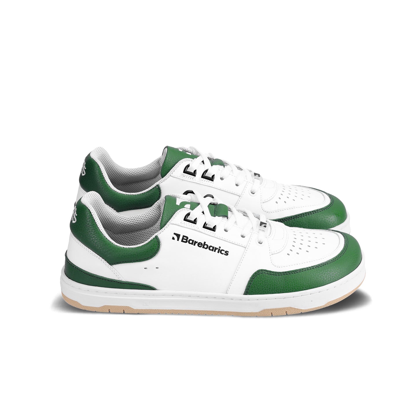 Barfuß-Sneaker Barebarics Wave - Weiß & Dunkelgrün