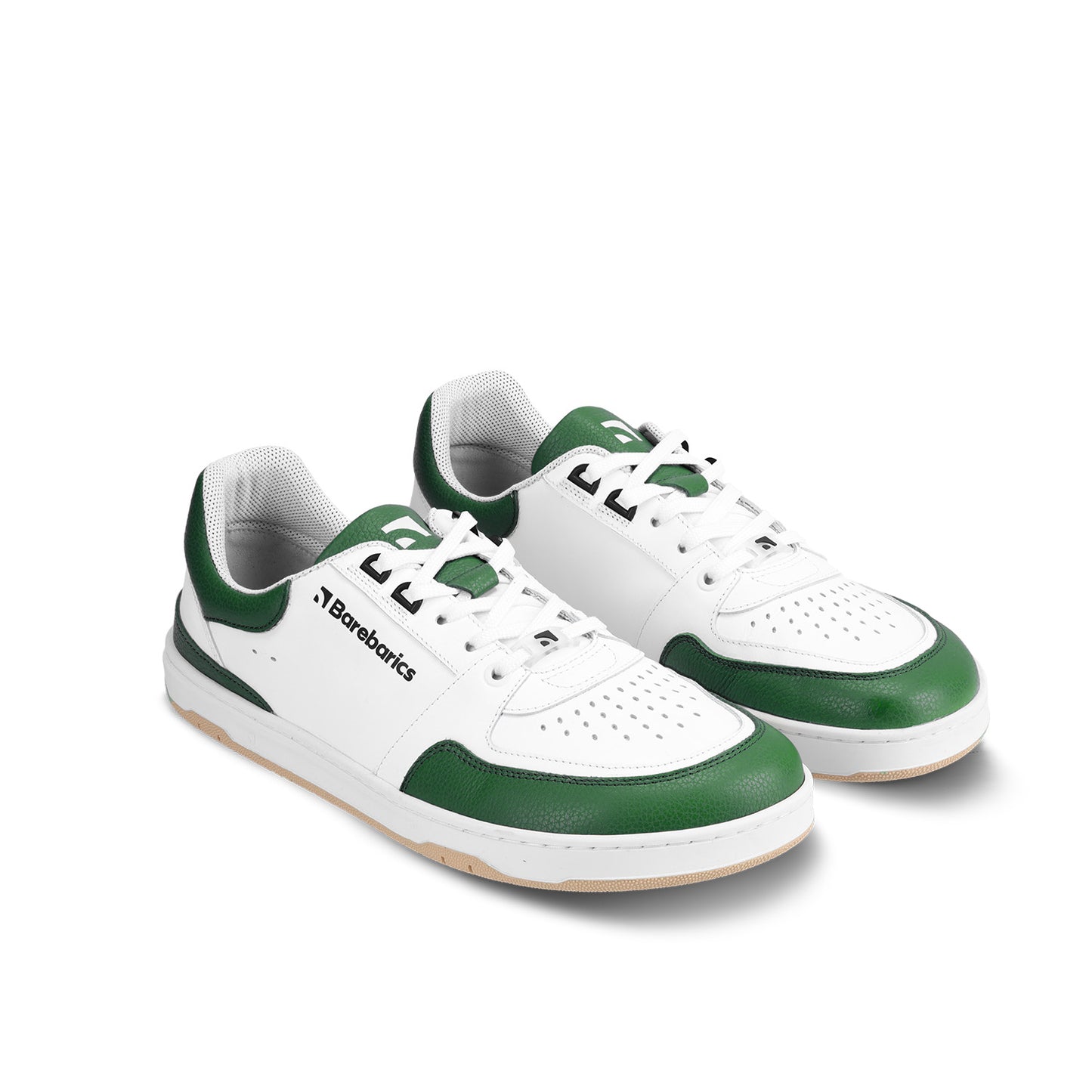 Barfuß-Sneaker Barebarics Wave - Weiß & Dunkelgrün