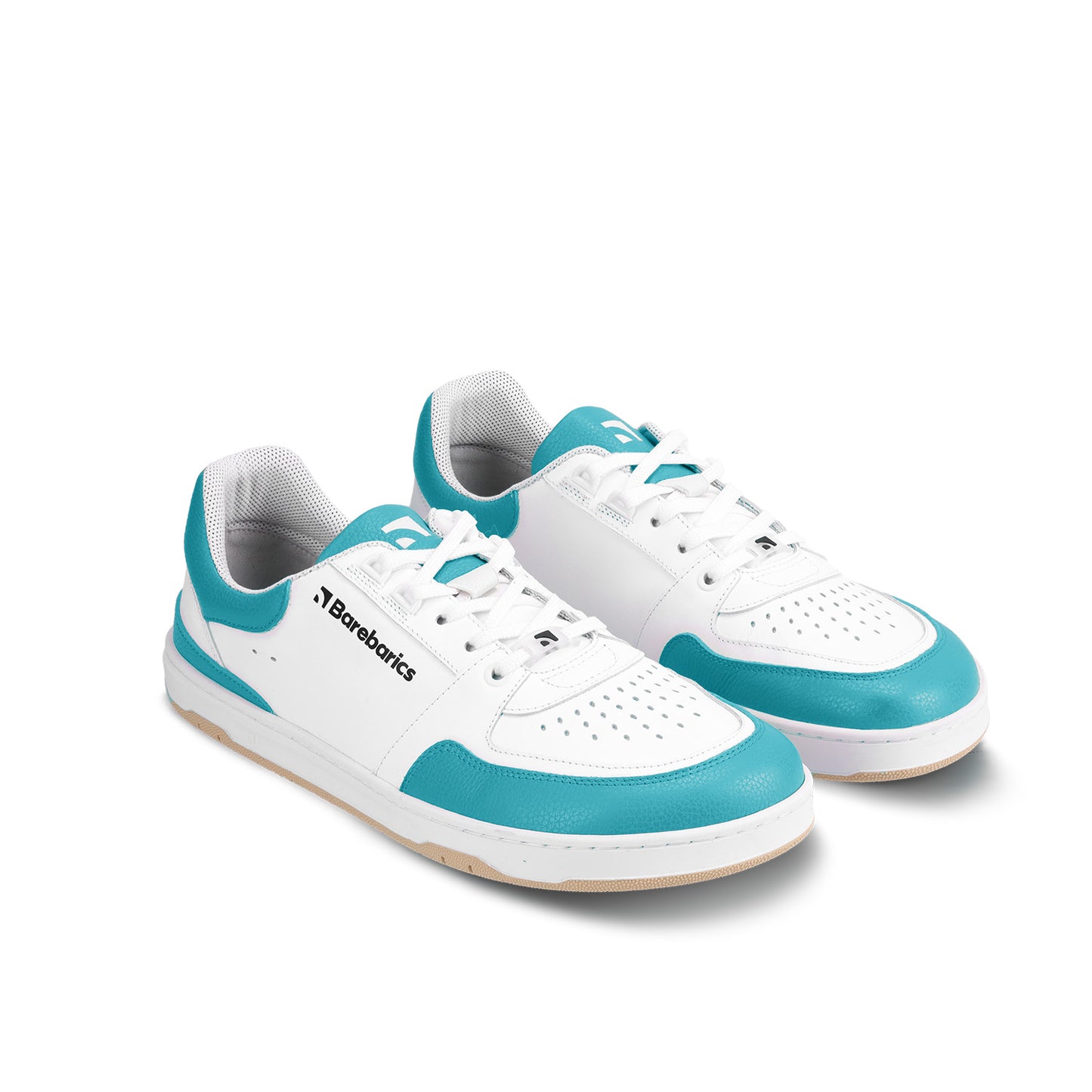 Barfuß-Sneaker Barebarics Wave - Weiß & Dunkeltürkis