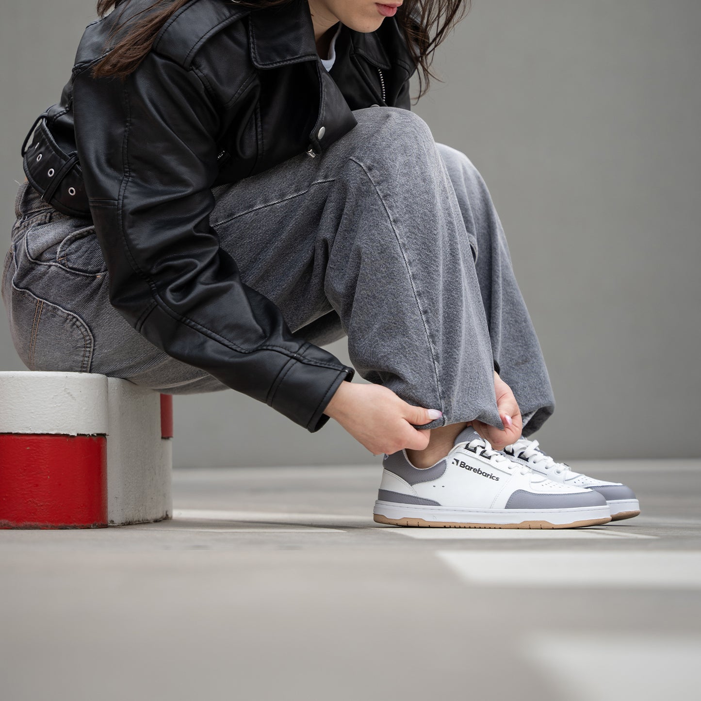 Barfuß-Sneaker Barebarics Wave - Weiß & Grau