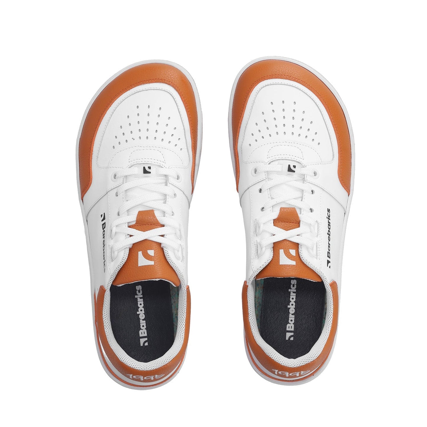 Barfuß-Sneaker Barebarics Wave - Weiß & Orange (SALE)