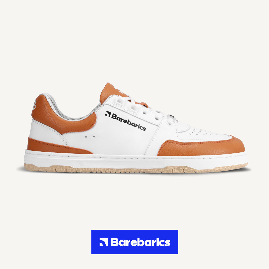 Barfuß-Sneaker Barebarics Wave - Weiß & Orange (SALE)