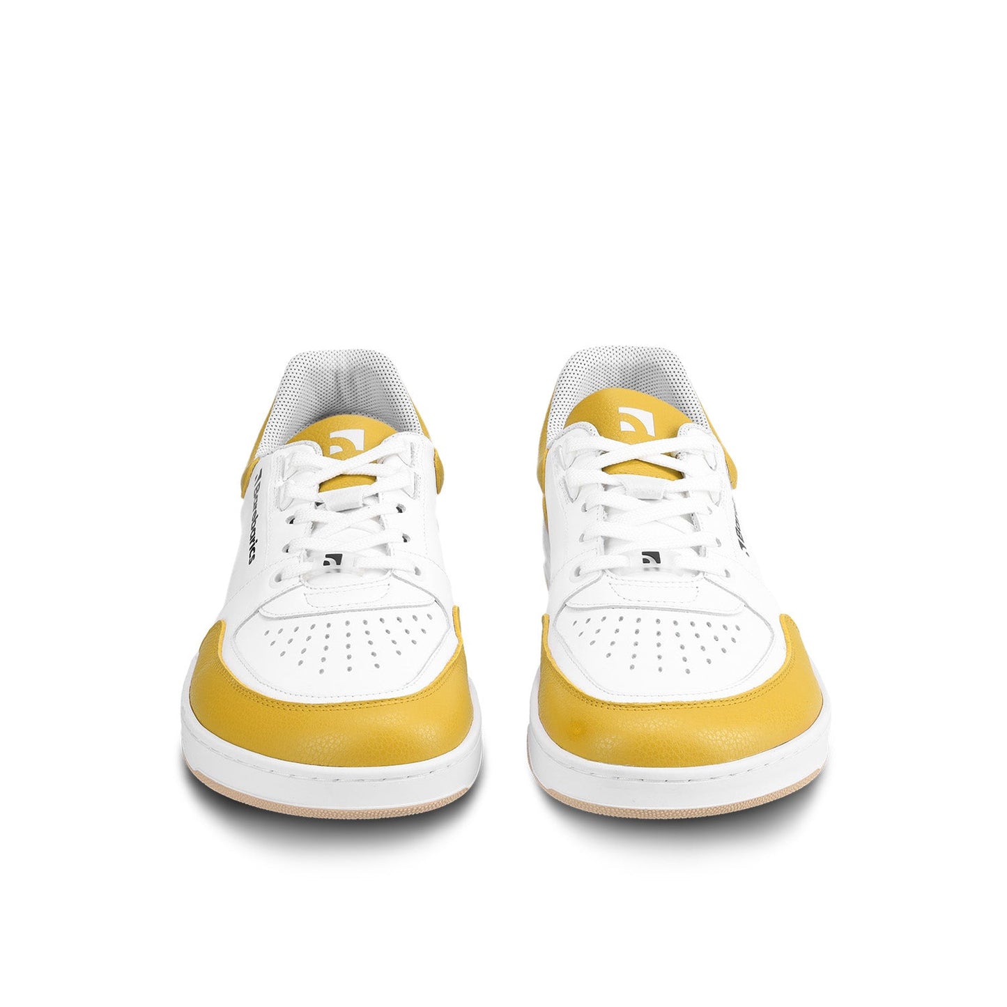 Barfuß-Sneaker Barebarics Wave - Weiß & Sonnenuntergangsgelb
