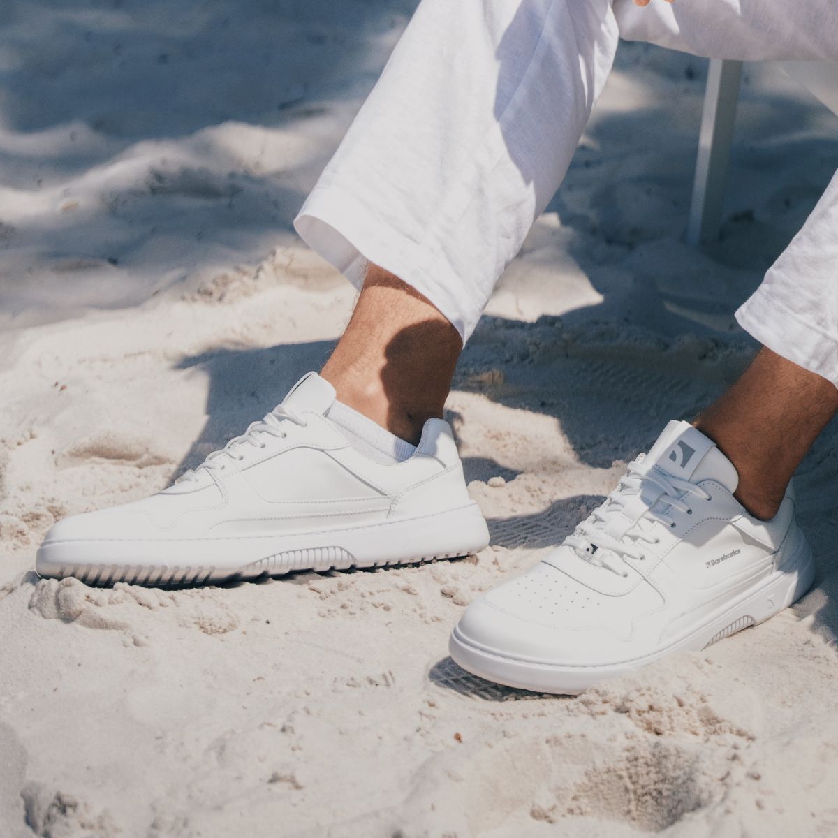 Barfuß-Sneaker Barebarics Zing - All White - Leder (SALE)
