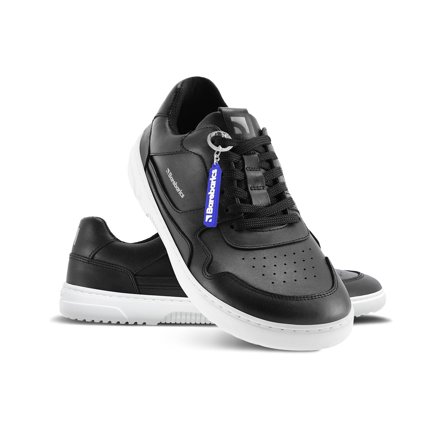 Barfuß-Sneaker Barebarics Zing - Schwarz & Weiß - Leder