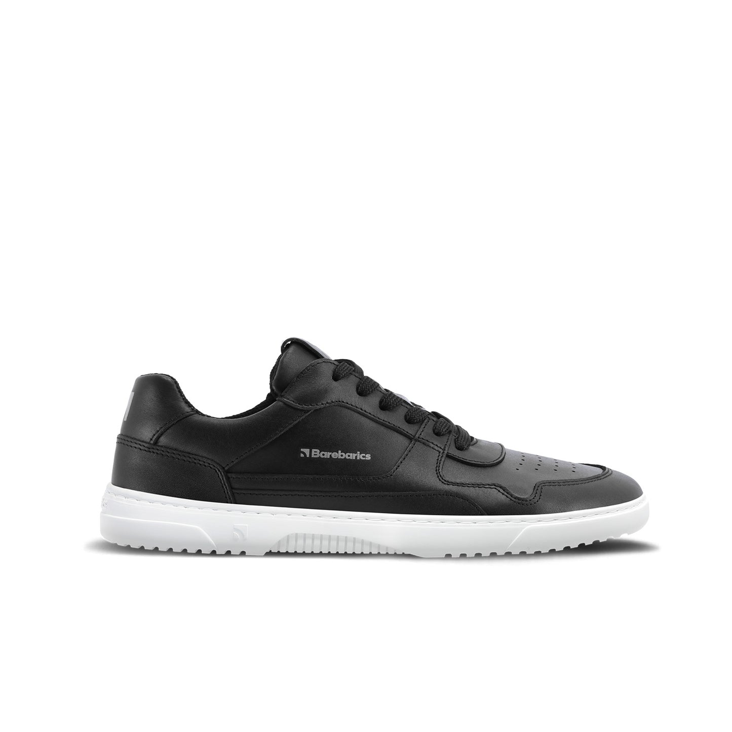 Barfuß-Sneaker Barebarics Zing - Schwarz & Weiß - Leder