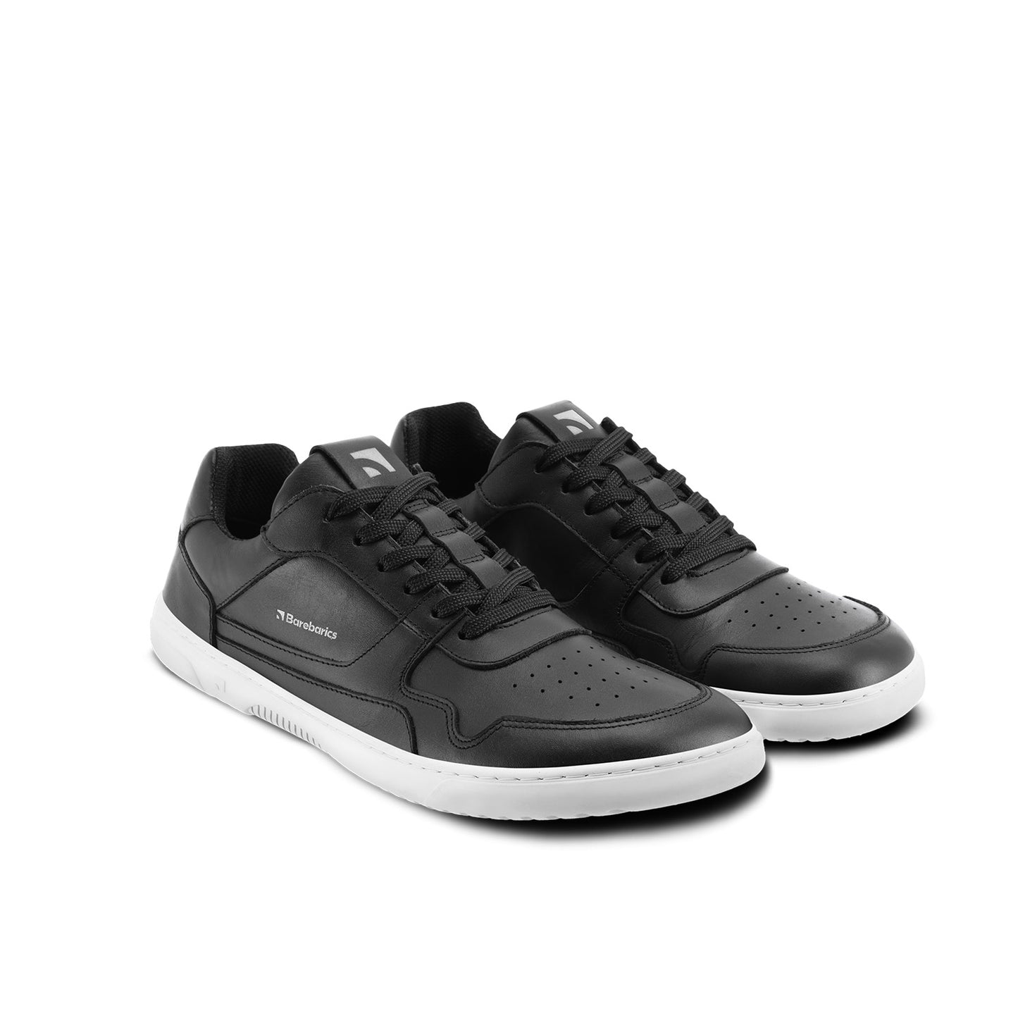Barfuß-Sneaker Barebarics Zing - Schwarz & Weiß - Leder