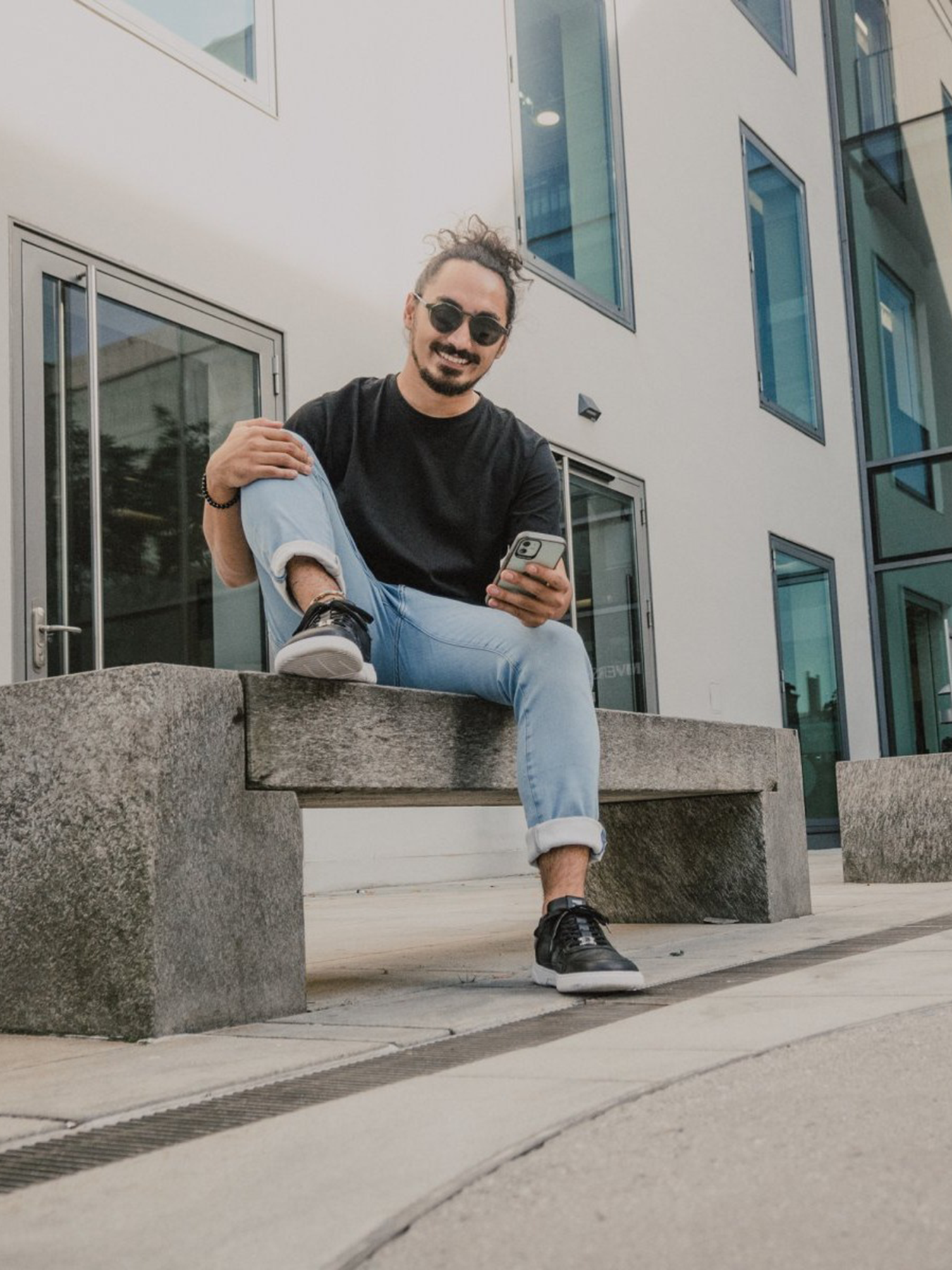 Barfuß-Sneaker Barebarics Zing - Schwarz & Weiß - Leder