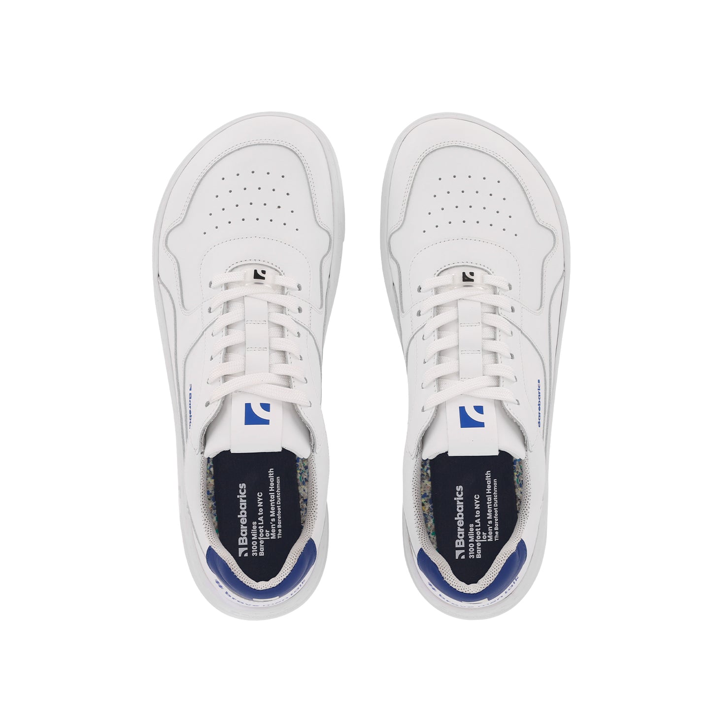 Barfuß-Sneaker Barebarics Zing - Brave Men Talk - Weiß & Blau
