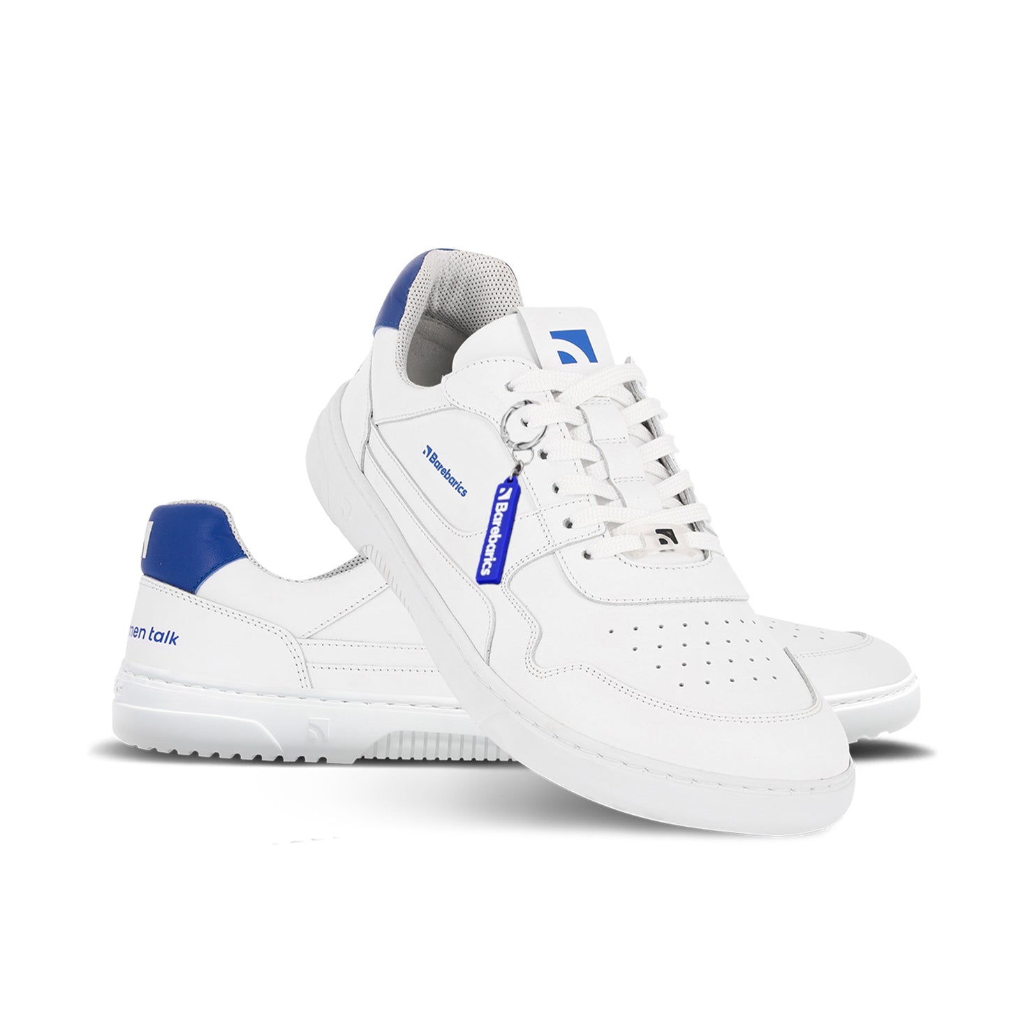 Barfuß-Sneaker Barebarics Zing - Brave Men Talk - Weiß & Blau