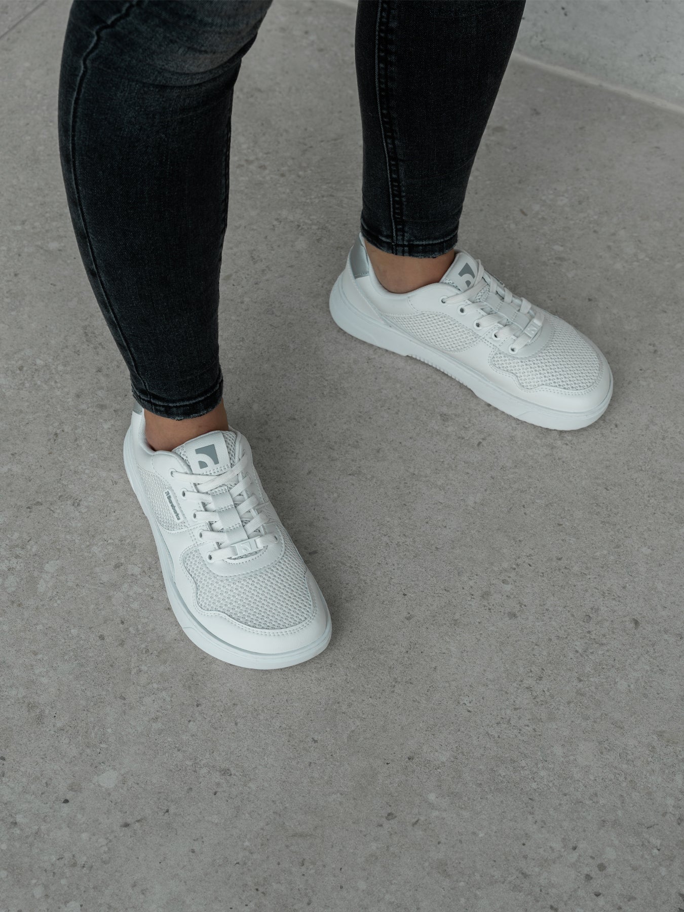 Barfuß-Sneaker Barebarics Zing - Fresh - Weiß & Silber